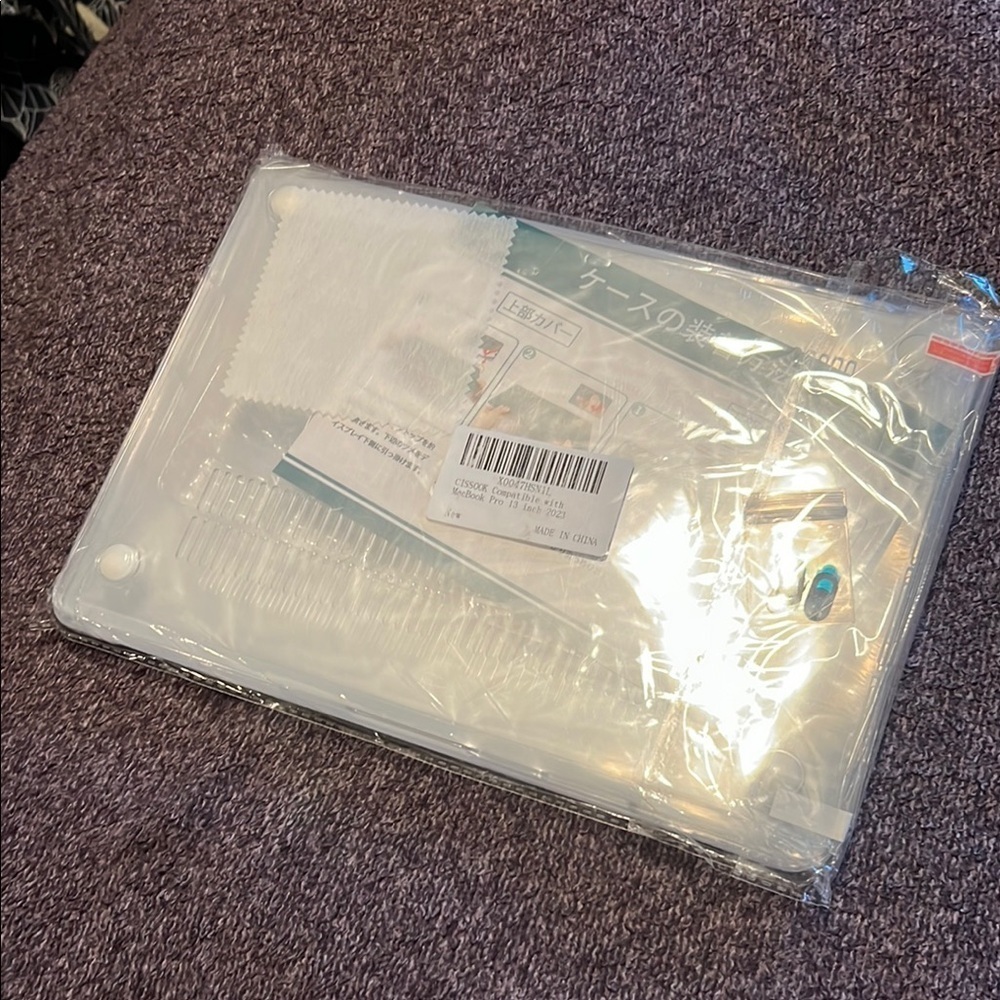 NWT CISSOOK Compatible with MacBook Pro 13 Inch Floral Case Screen Protector - Picture 2 of 4